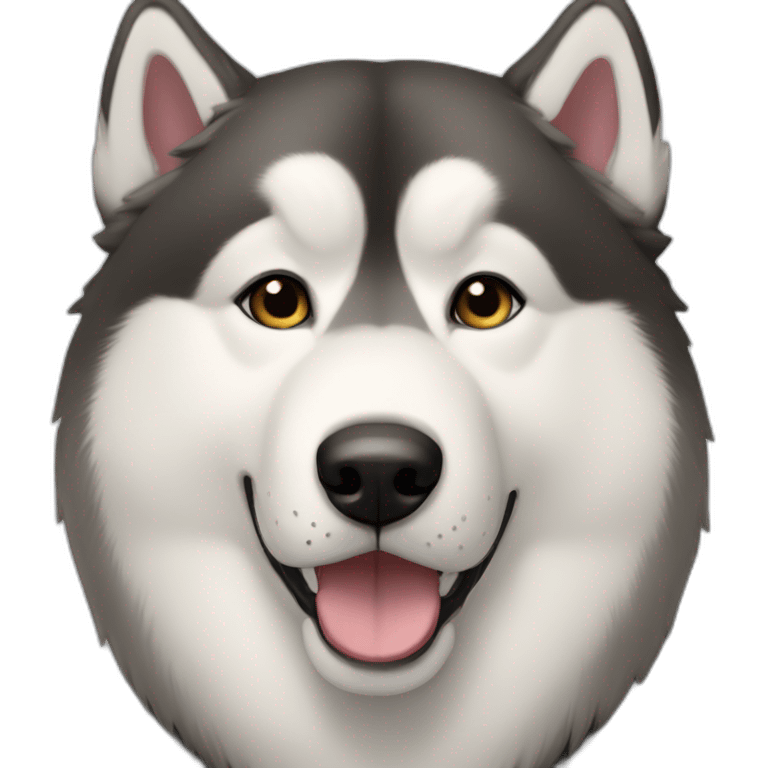 Female Alaskan malamute emoji