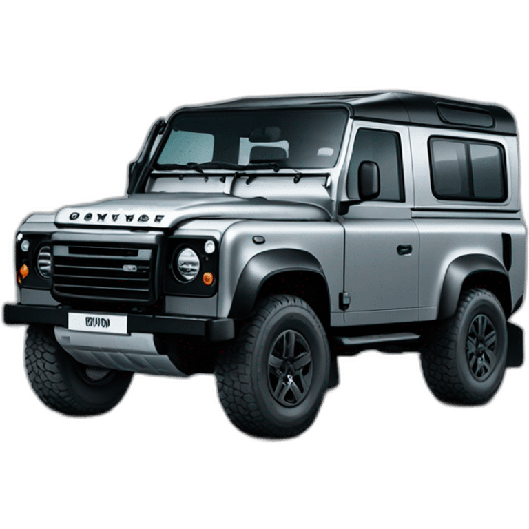 the new landrover defender black emoji