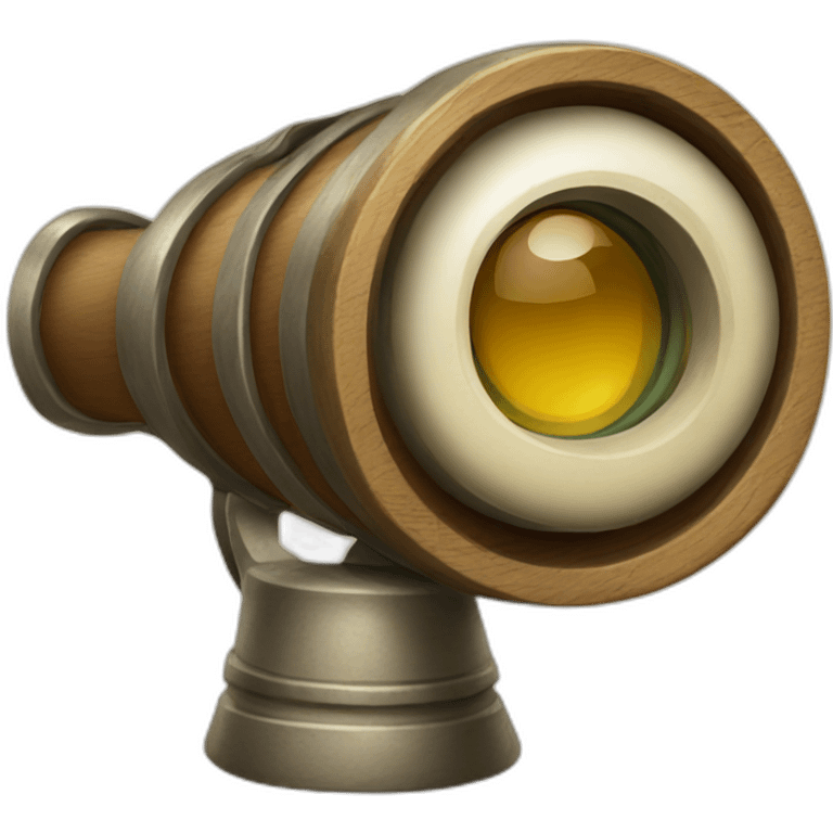 cartoon vintag spyglass emoji