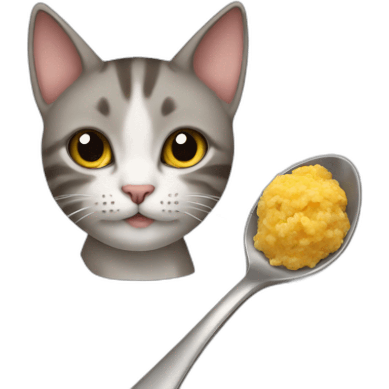 cat but its a spoon emoji