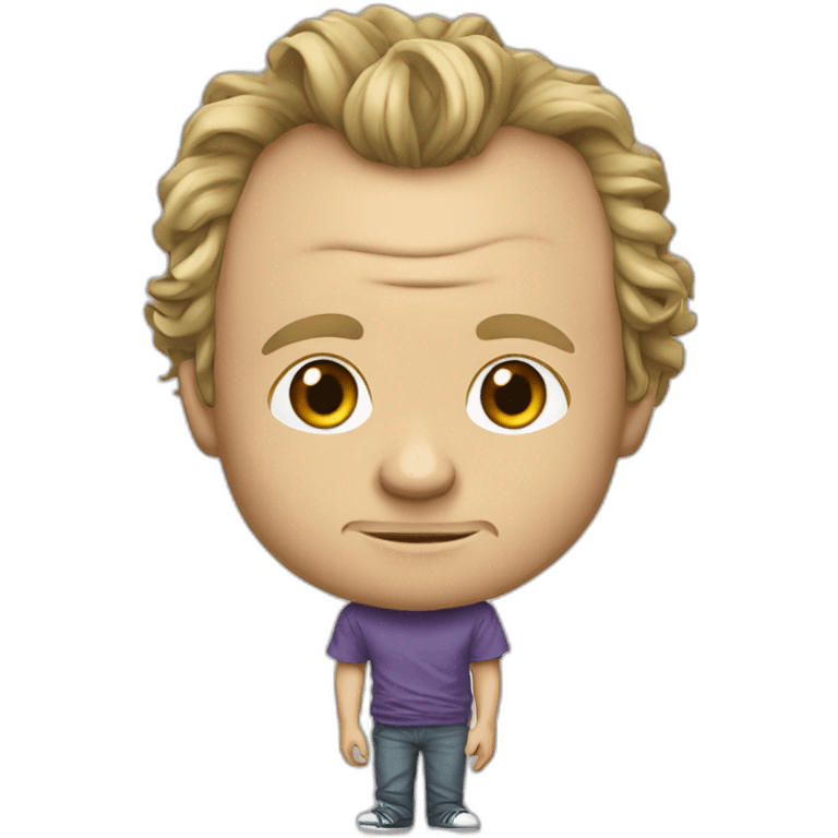 Heath Ledger cartoon wearing tee emoji