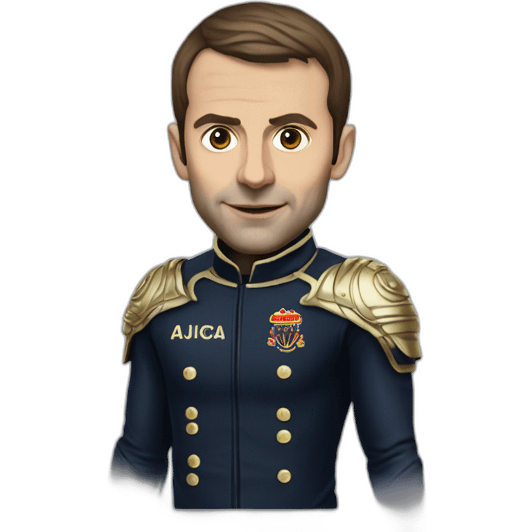 emanuel macron in gothic kit emoji