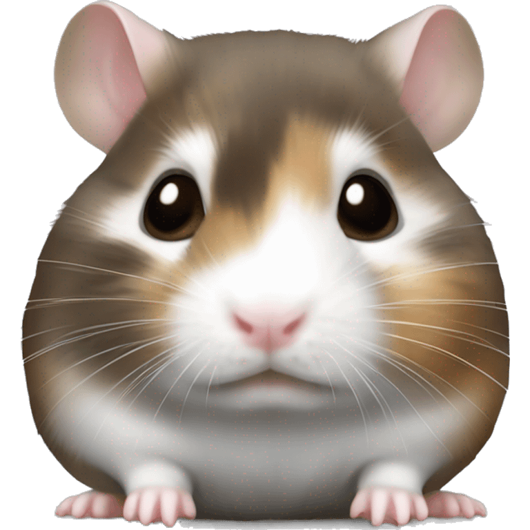 Grey and brown Russian dwarf hamster  emoji