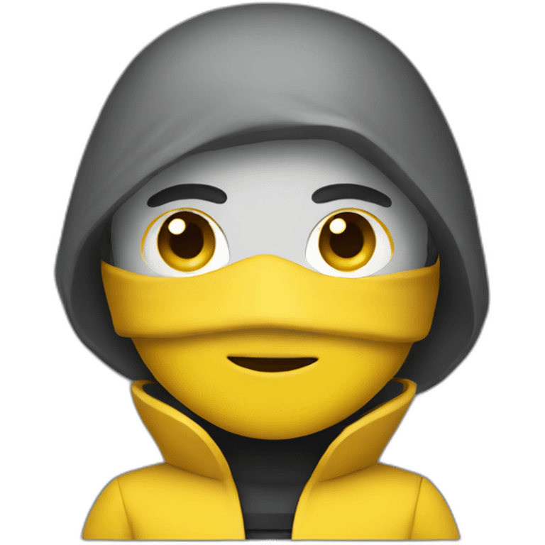 Ninja in a yellow suit emoji