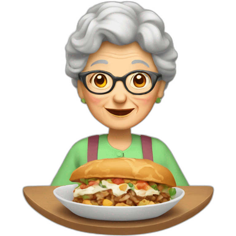 Granny's menu emoji