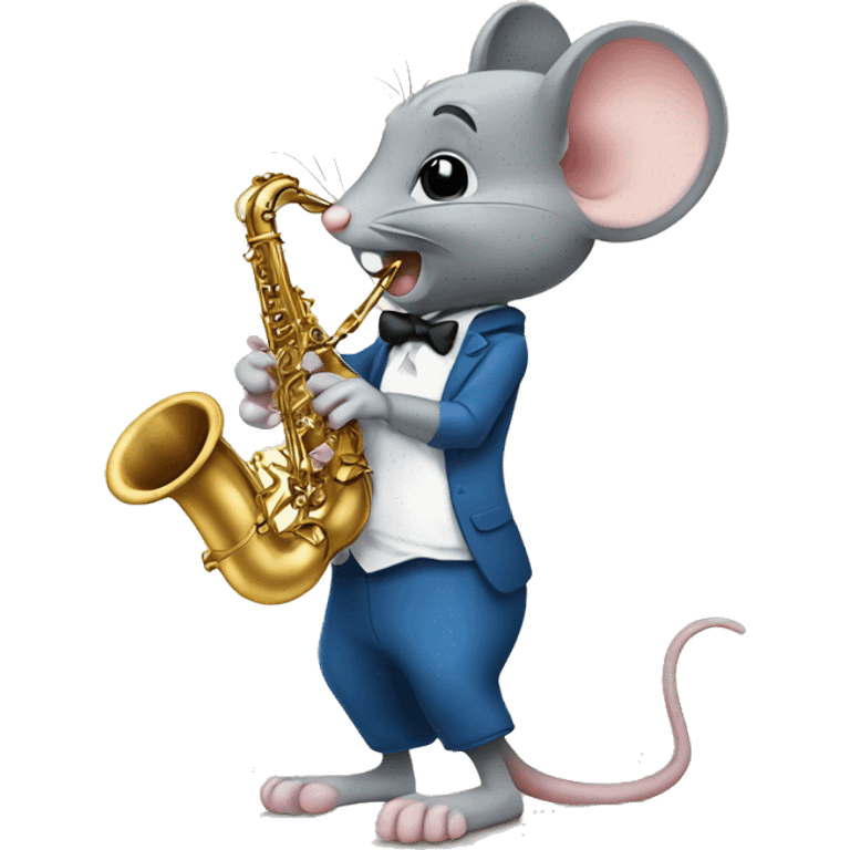 mouse playing saxophone emoji