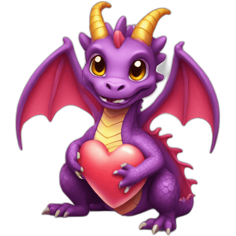 dragon cute SACRED HEART emoji