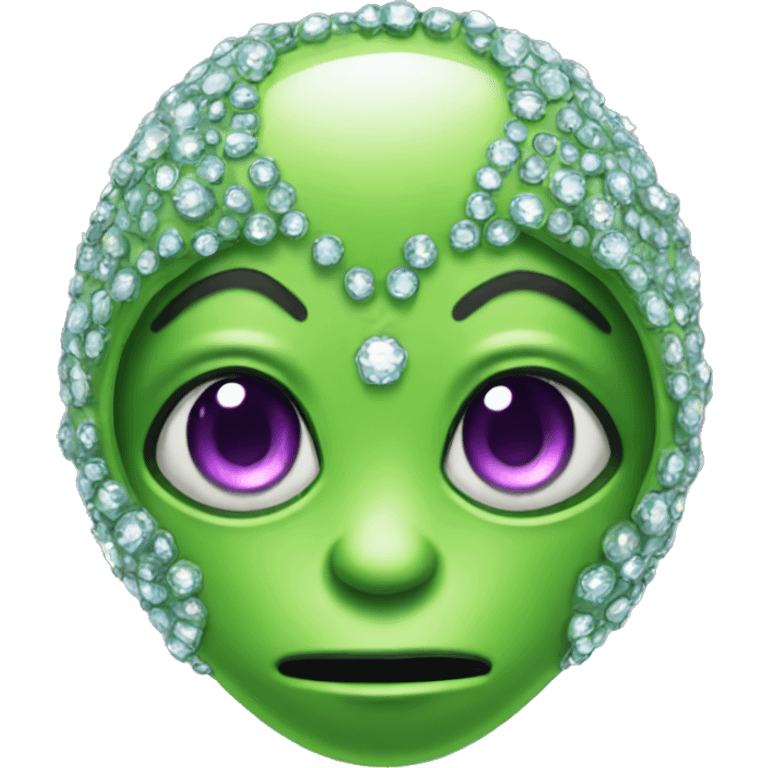 Cute bedazzled alien  emoji