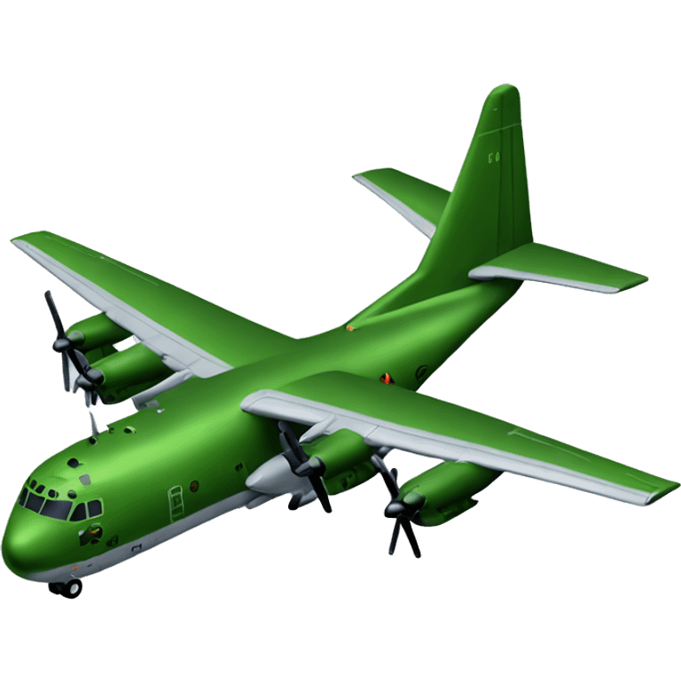 Green c-130 plane emoji