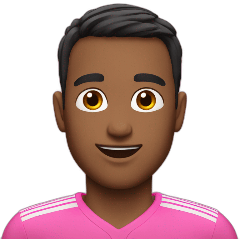 Giro with black short hair emoji