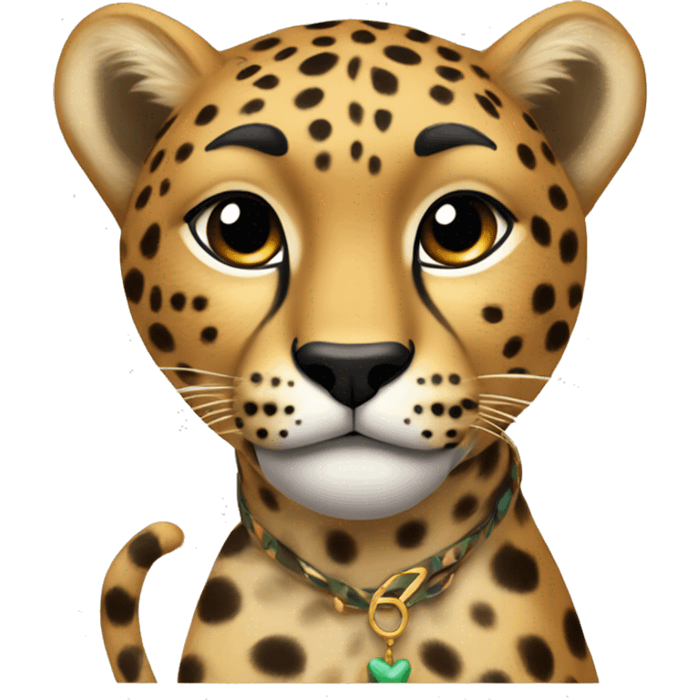 Cheetah bow￼ emoji