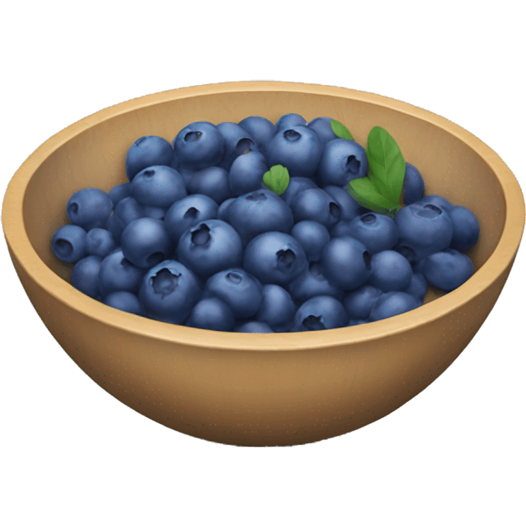 Bowl of blueberries  emoji