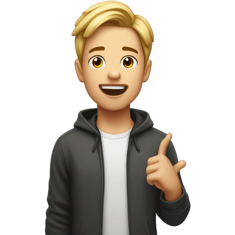 Boy is very excited de to releasing of IOS 18 emoji