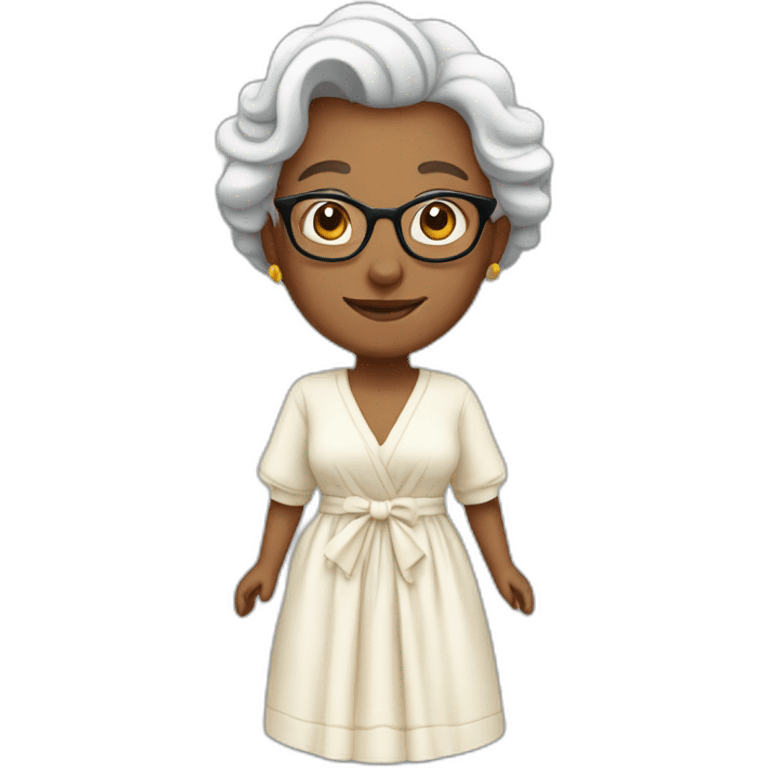 Mamie en robe emoji