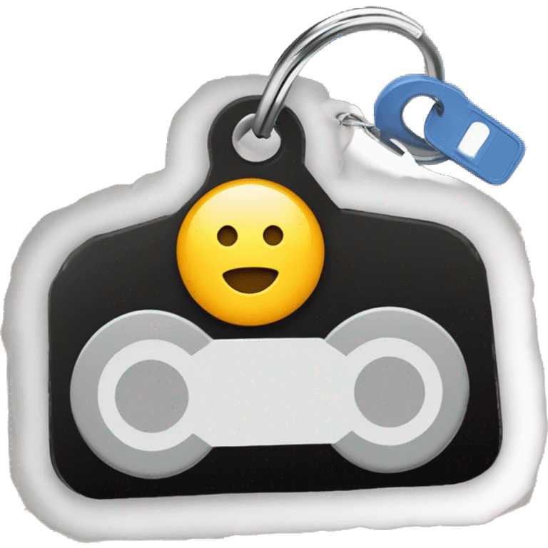 entrega de llave audífonos llave de carro y AirTag llavero  emoji