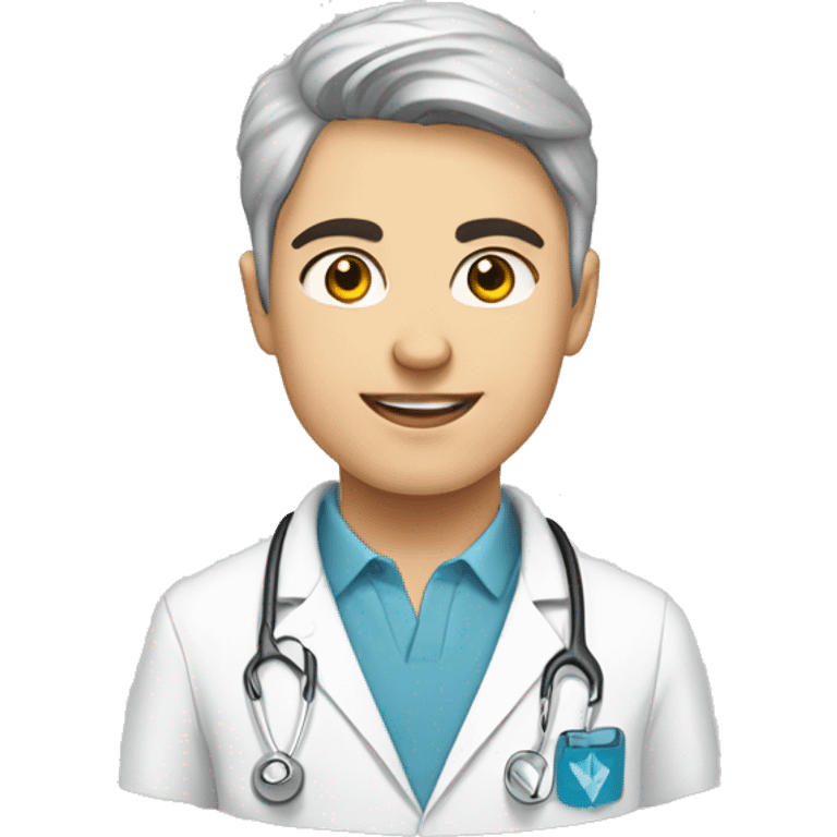 generate white student on medical university of uzbekistan emoji