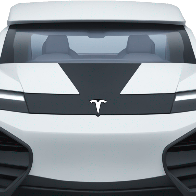 Tesla cybertruck electric vehicle emoji