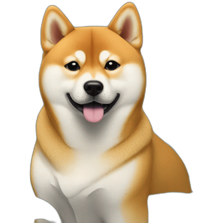 Twee shiba inu's naast mekaar staand emoji