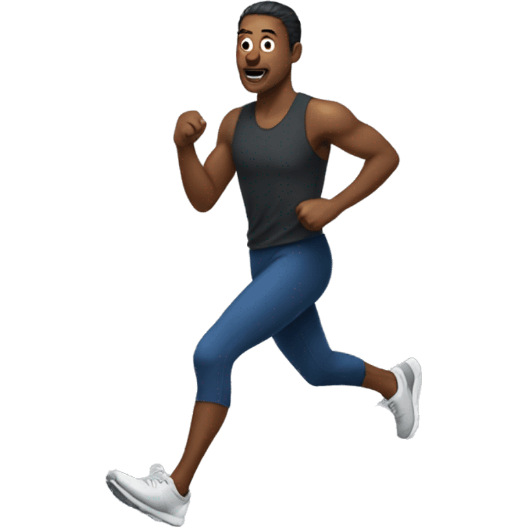 The man runs emoji