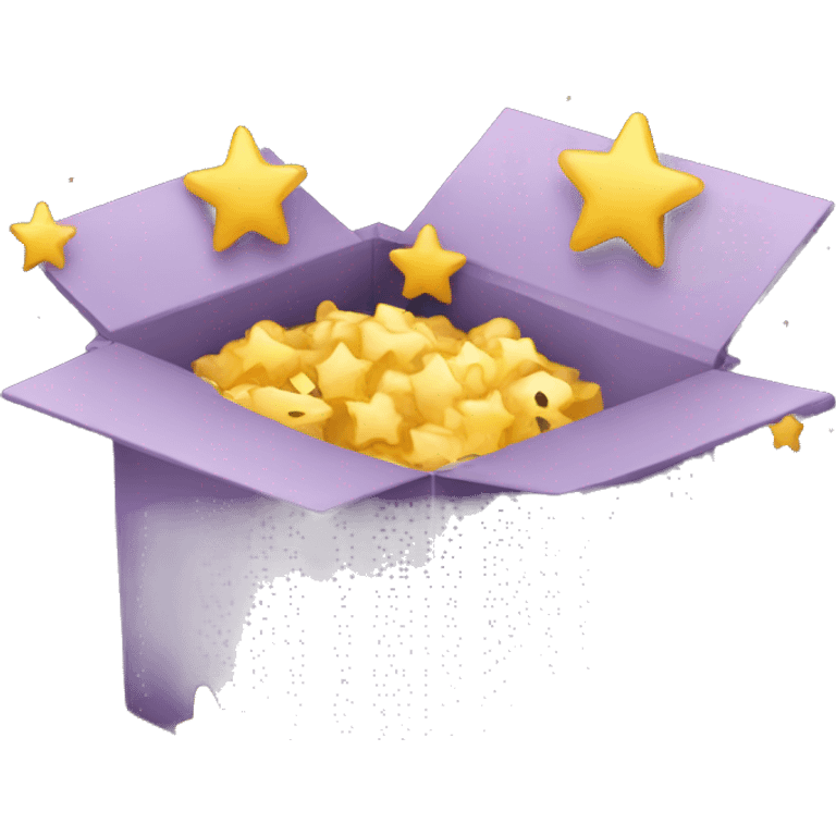 open box with stars emoji