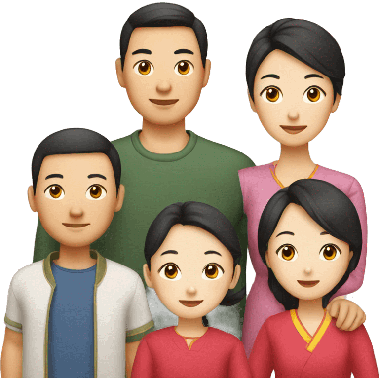 Chinese family emoji