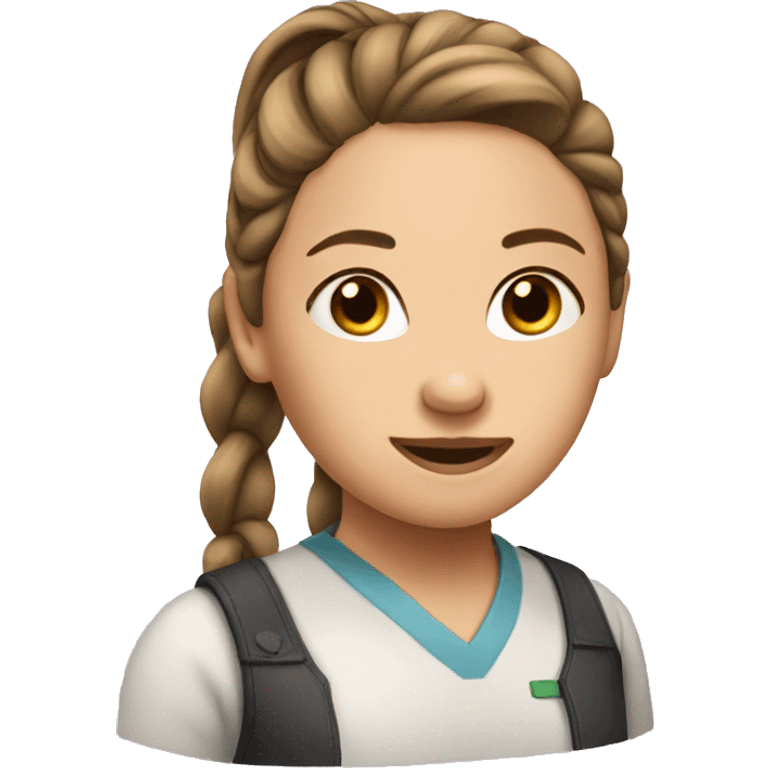 Woman in pony tail  emoji