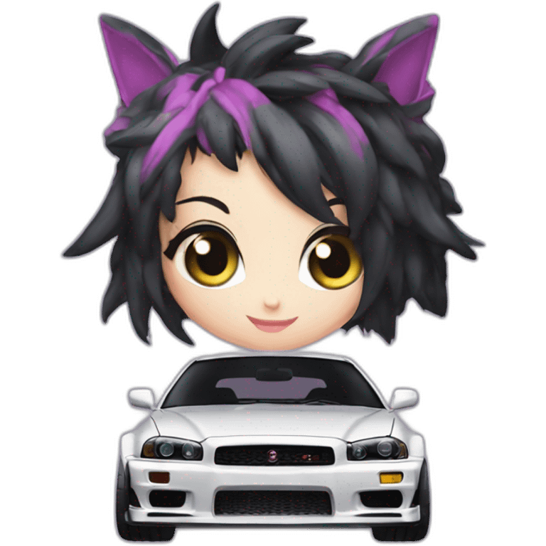 kuromi in gtr r34 emoji