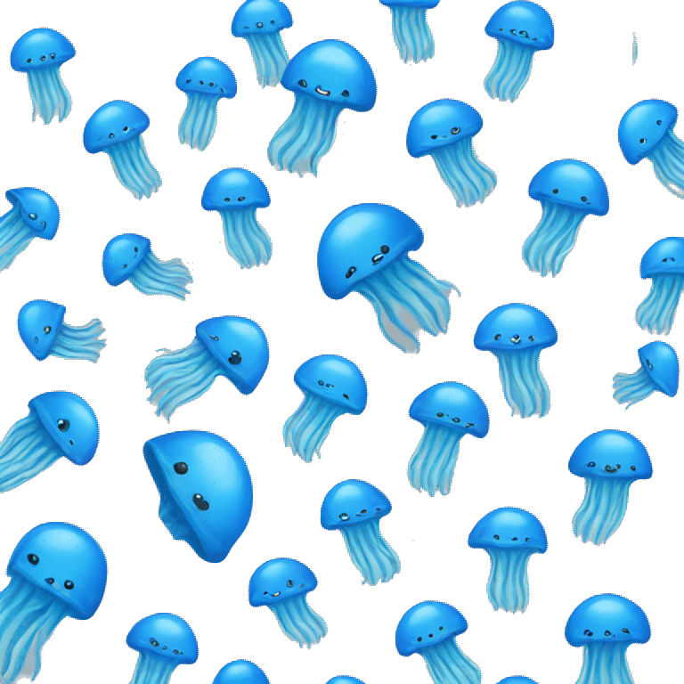 blue jellyfish  emoji