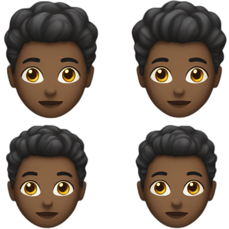 black white person emoji