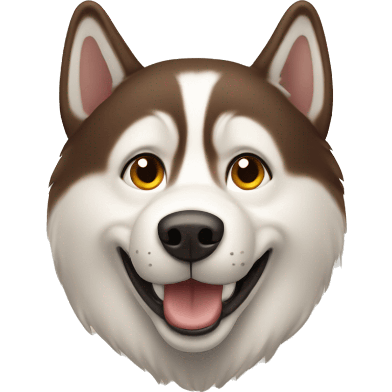 brown husky dog emoji