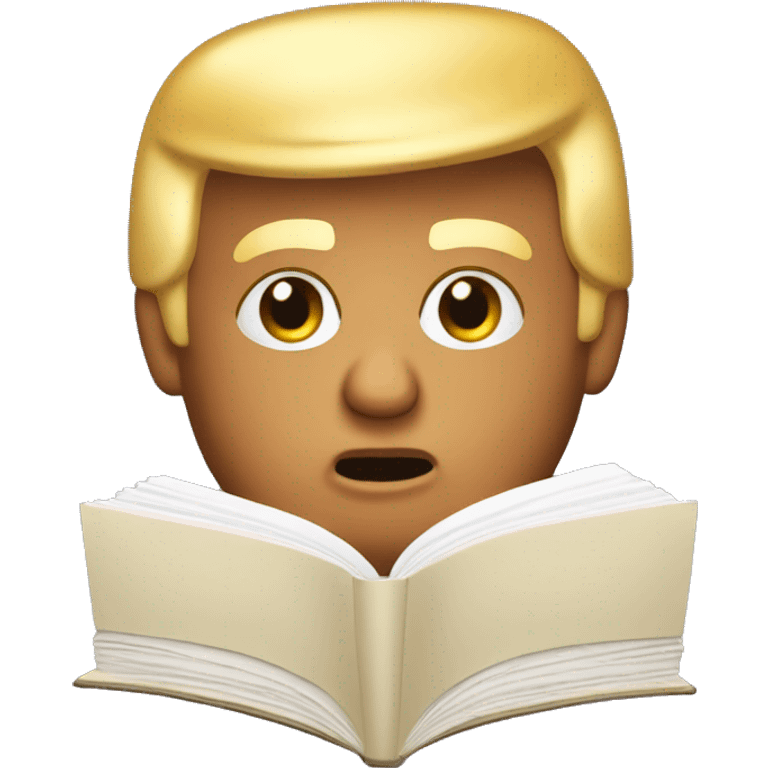 Donald trump read book emoji