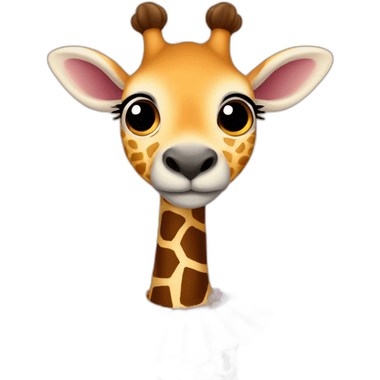 Girafe en tutu emoji