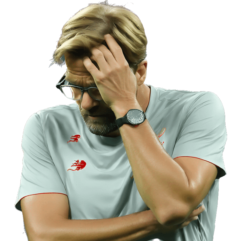 Jurgen Klopp facepalm emoji emoji