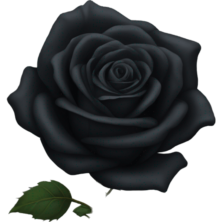 Black rose emoji