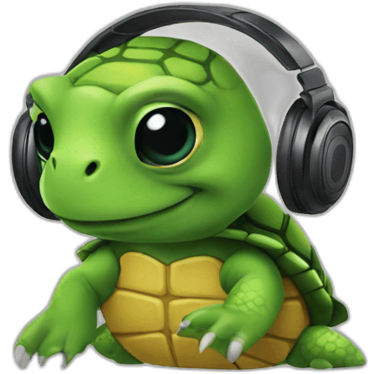 dj turtle emoji