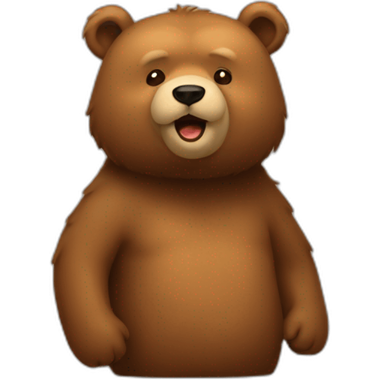 a lot of bears in queue emoji