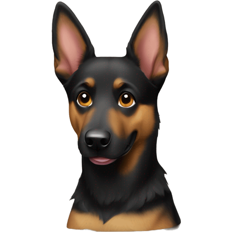 australian kelpie german shepherd mix dog emoji