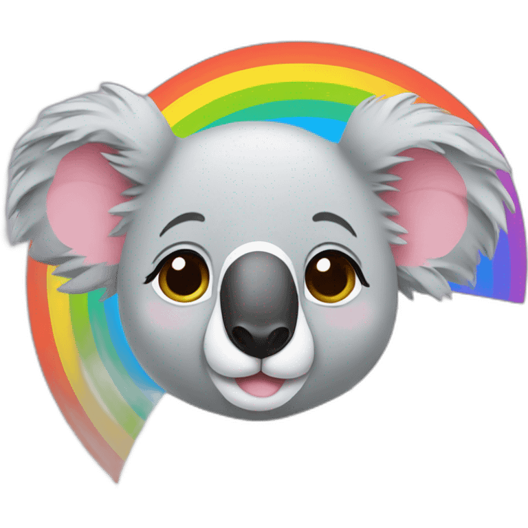 Koala rainbow emoji