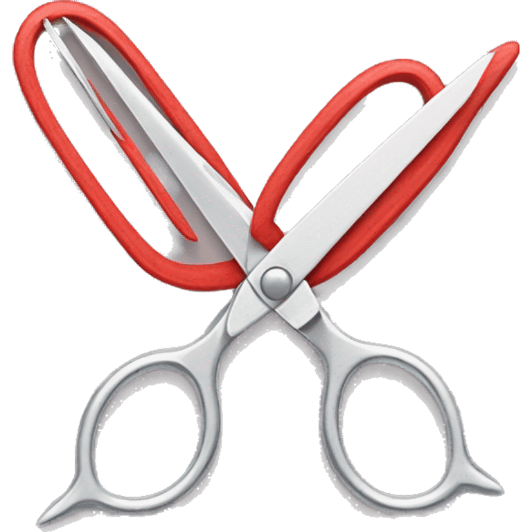 Uppercase V made out of scissors  emoji