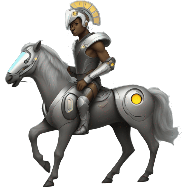 Futuristic space centaur warrior emoji