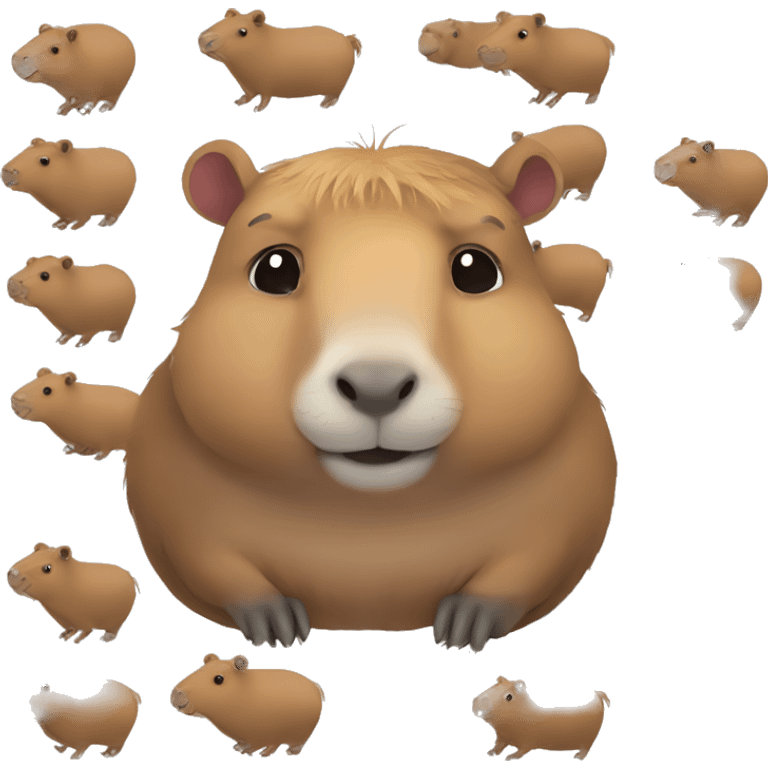 cute capybara emoji