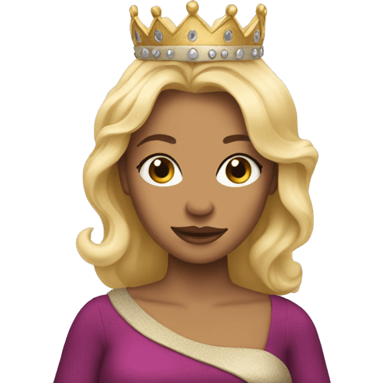 blonde queen emoji