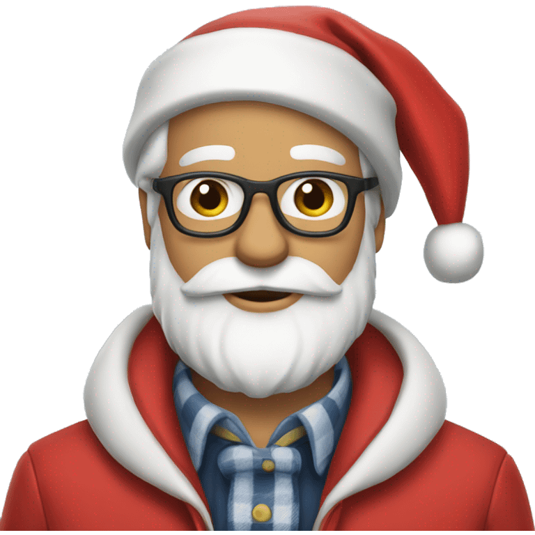 Preppy Santa  emoji