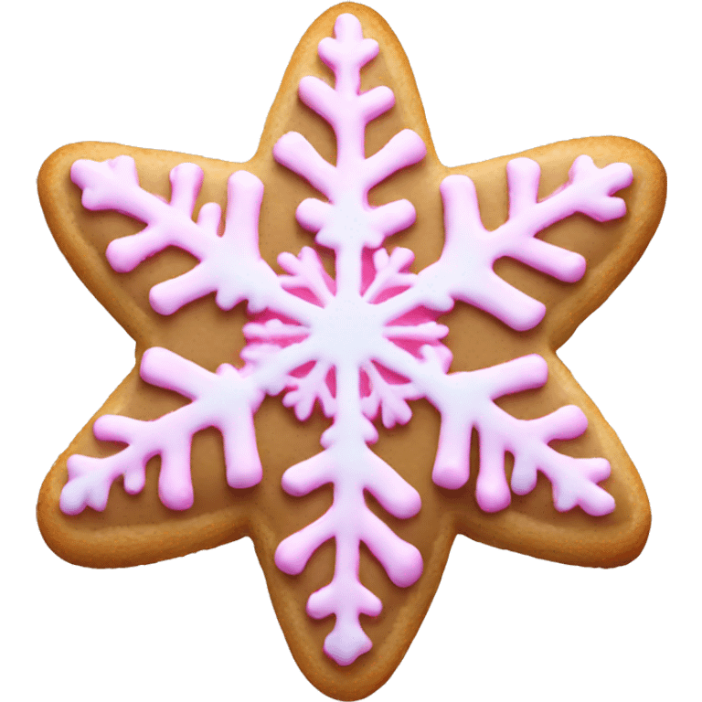 pink snowflake cookie  emoji