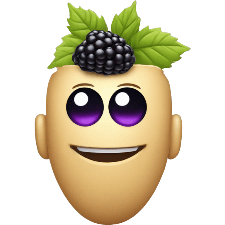 Blackberry blinking emoji