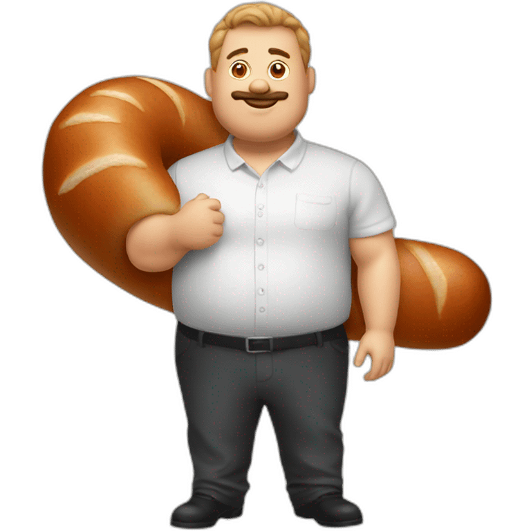 roll and sausage big man emoji