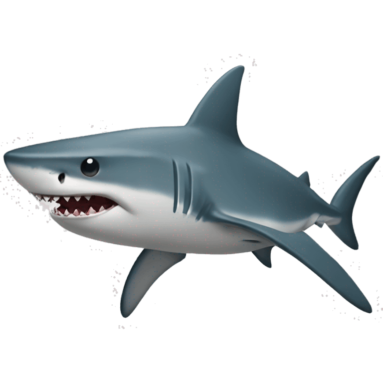 Shark with a top  emoji