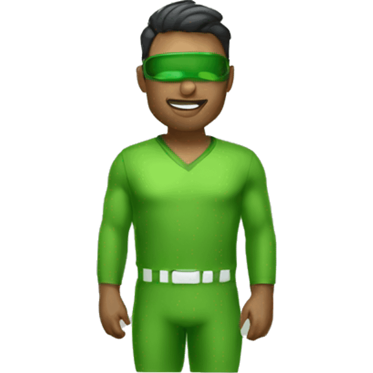 Súper man verde emoji