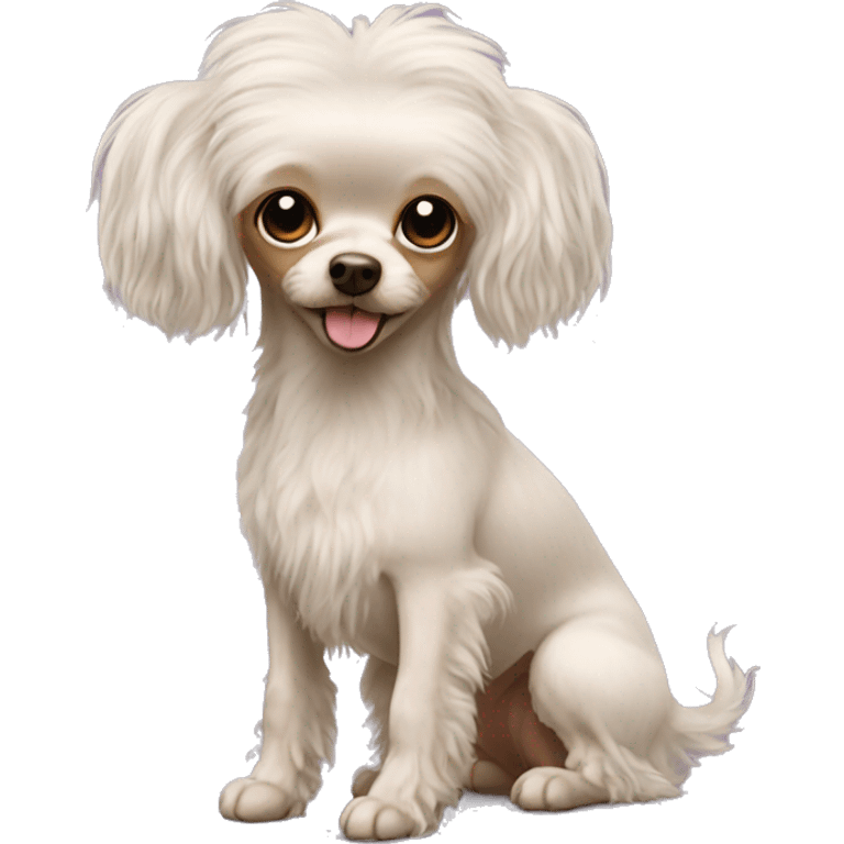  Wire hair poodle  chihuahua with long hair emoji