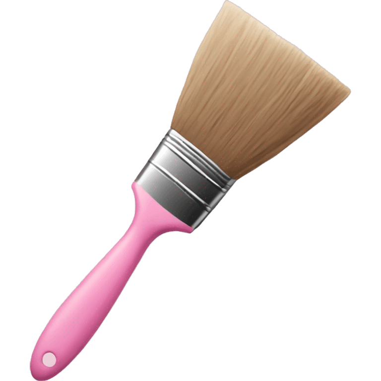 Paintbrush with pastel pink handle emoji